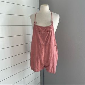 BDG Urban Outfitters Pink Short Overalls